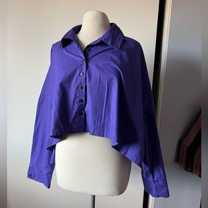 Kaliyana Artwear cropped shirt purple